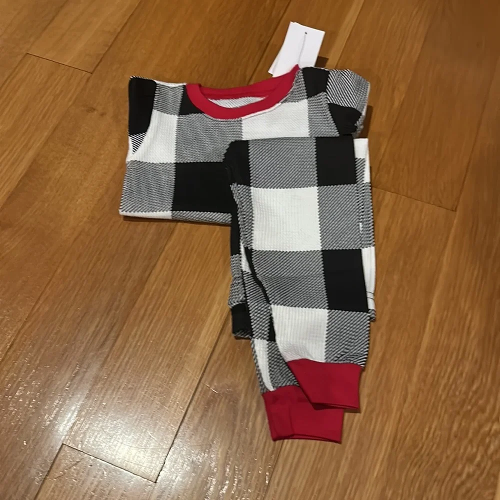THE CHILDREN’S PLACE unisex kidsThermal Buffalo Plaid Snug Fit Cotton Pajamas